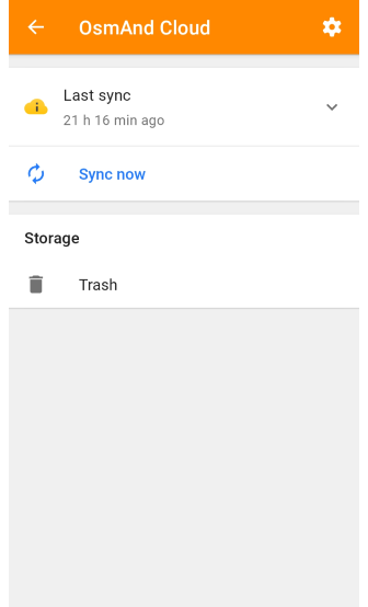 Trash OsmAnd Cloud