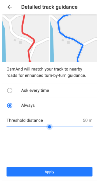 Navigation Settings Android