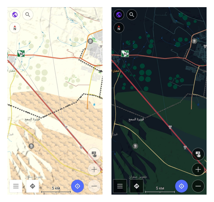 Desert map style