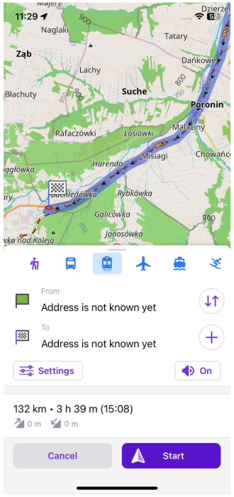 Train profile